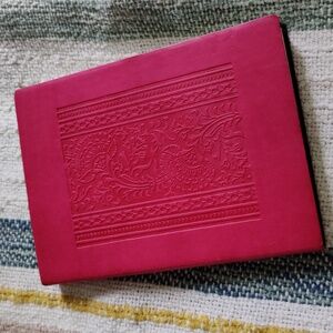 Pink Leather Notebook